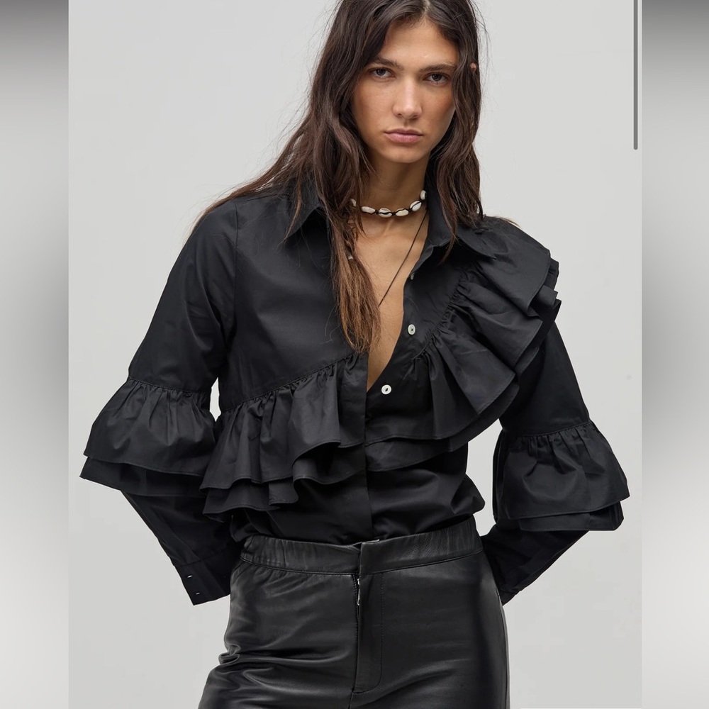 Lanhtopy Mambo Poplin Blouse NWT
